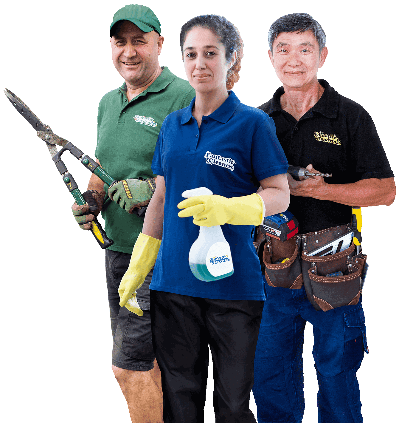 Cleaners and home maintenance professionals