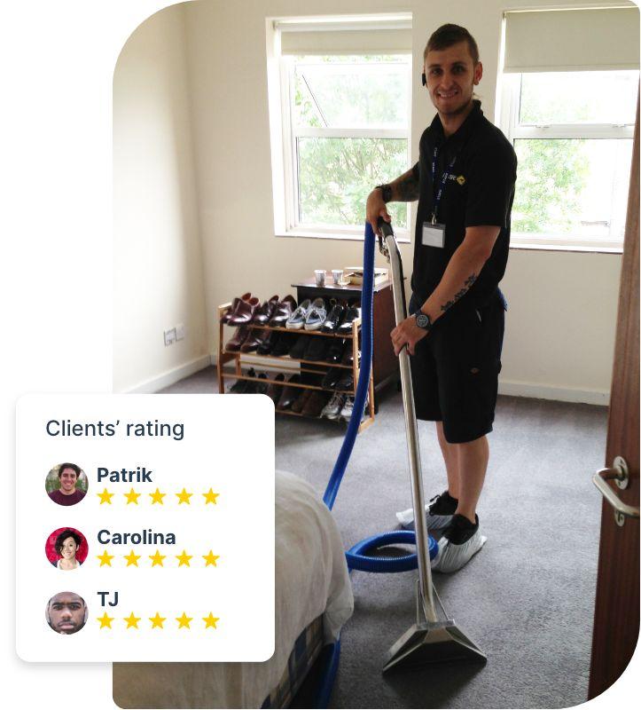 Carpet cleaning technician